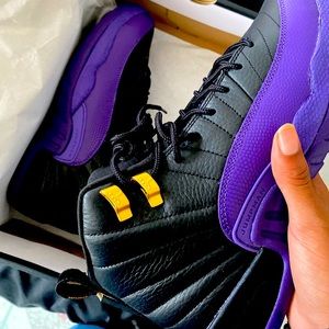 Purple and black Jordan’s